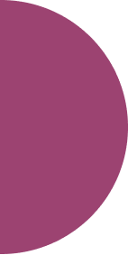 A large, deep purple circle partially visible on the left side, conveying a minimalist and modern feel.